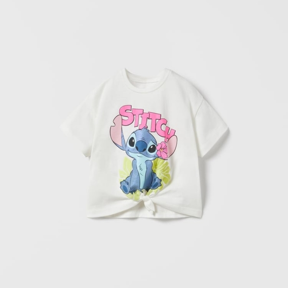 ZARA KIDS LIMITED EDITION LILO & STITCH DISNEY T-SHIRT - Picture 1 of 3